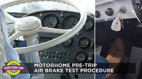 rv air brake presure drop test|air brake test for motorhome.